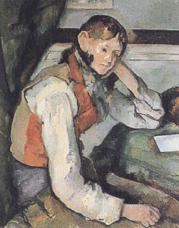 Paul Cezanne The Boy in a Red Waistcoat (mk35) France oil painting art